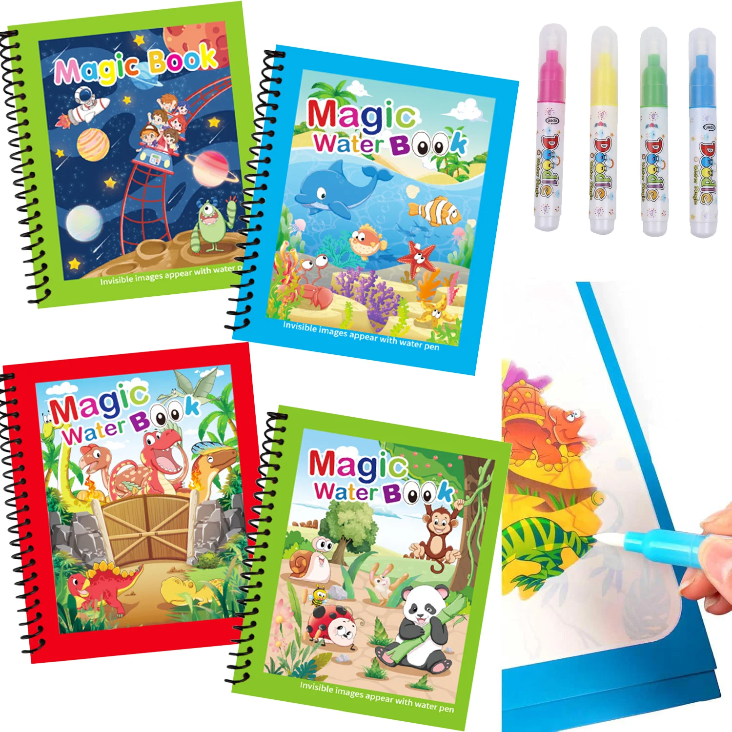 Kids Education Laptop - Libro de Pintura Mágica con Agua,