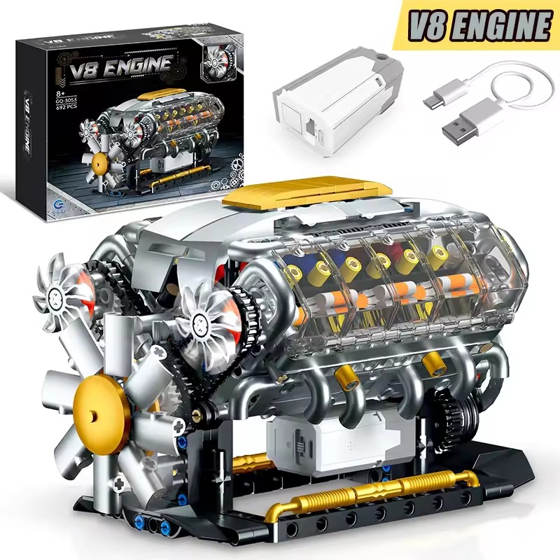 Kids Education Yes - Bloques de Construcción de Motor V8
