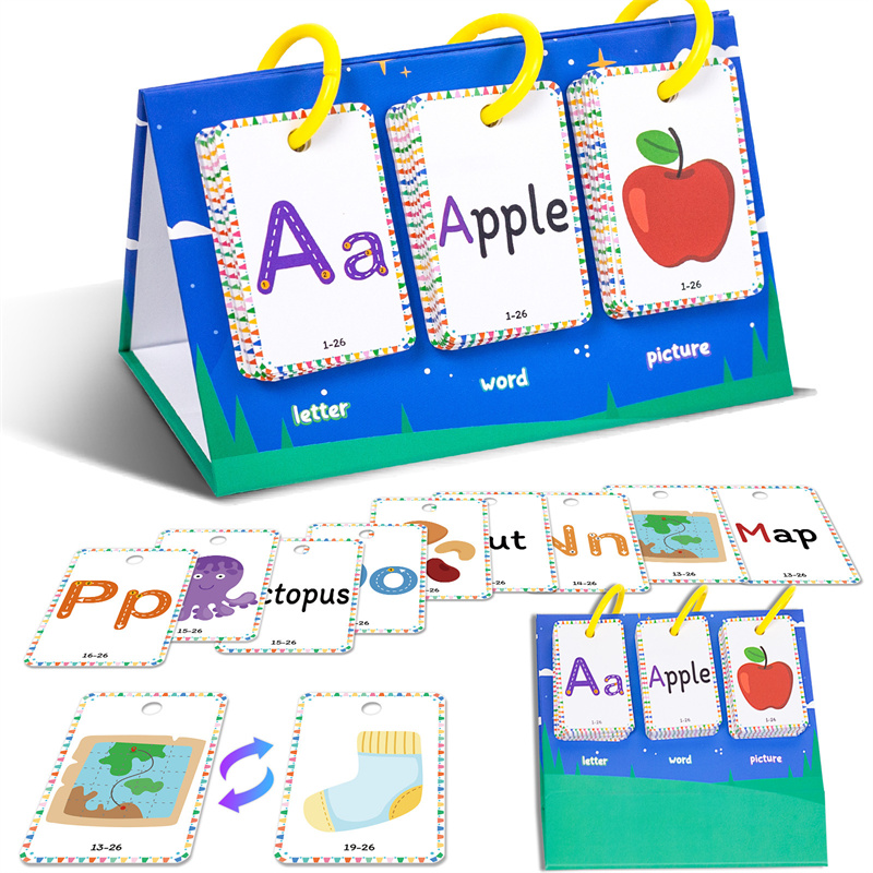 Flash Card Alphabet - Tarjeta de letras de educación temprana,