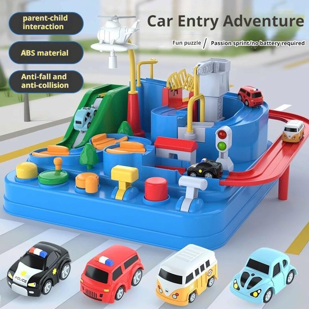 Kids Home Education - Modelo de coche de carreras, vía