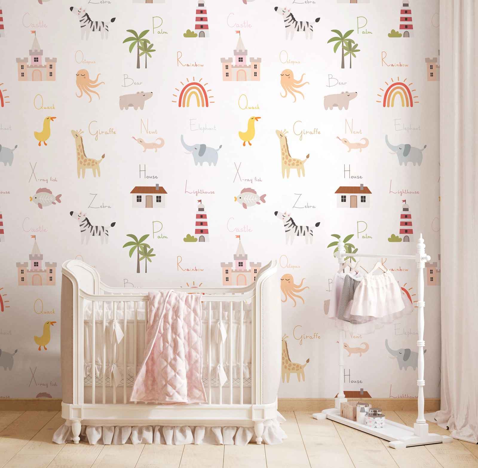 Kids Education Room - Papel Tapiz Educativo para Niños, Despegable