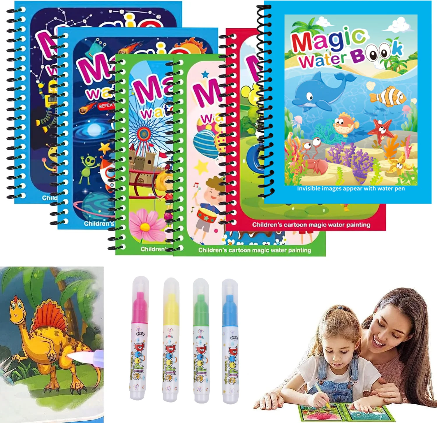Kids Education Laptop - Libro de Pintura Mágica con Agua