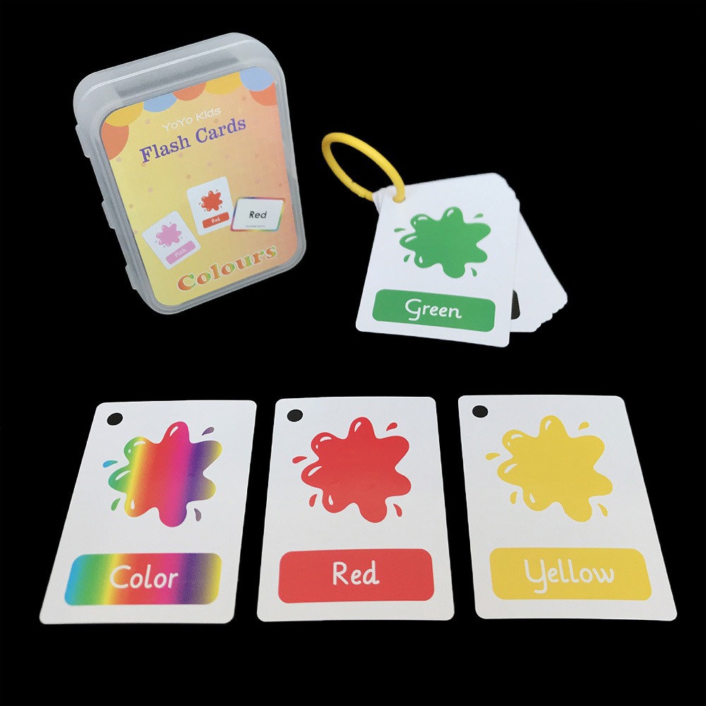Flash Card Alphabet - Tarjetas Educativas Interactivas con Anillo, Tabla