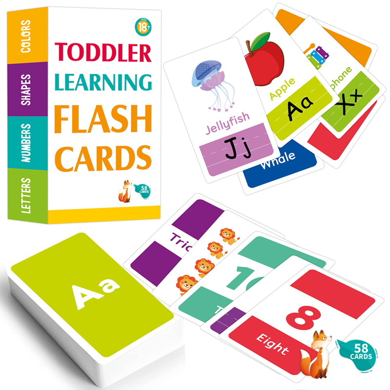Flash Card Alphabet - 58 tarjetas didácticas con el alfabeto