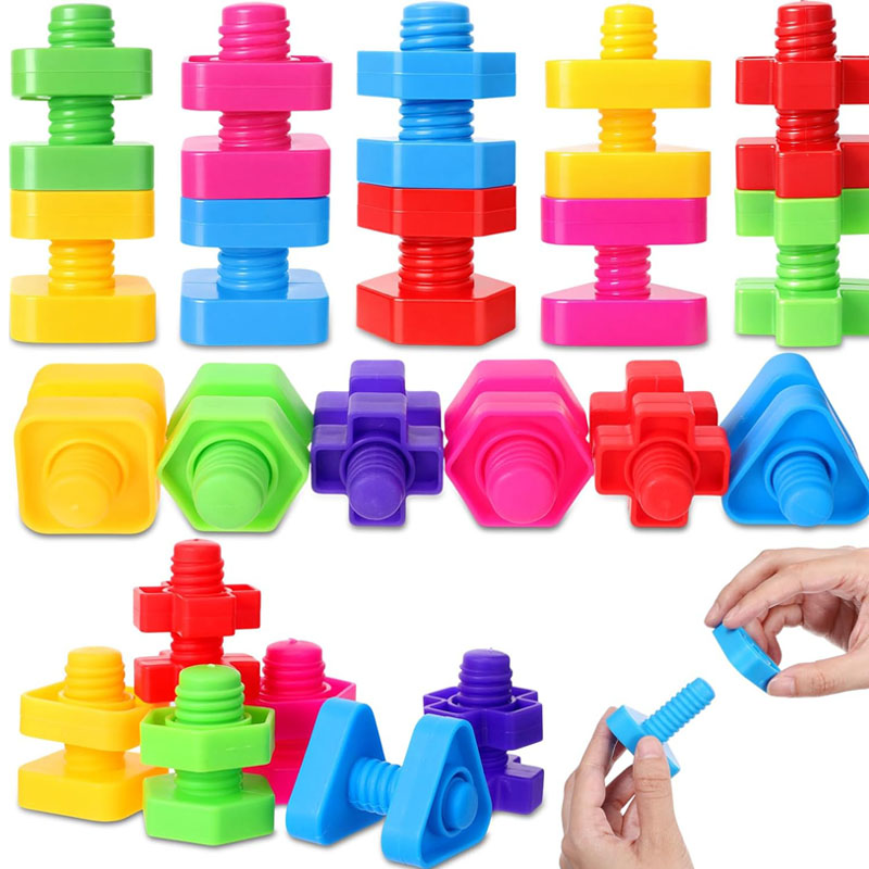 Kids Education Yes - 20/10 pares de tuercas y tornillos