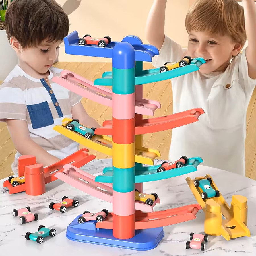 Kids Education Kit - Torre de rampa de gravedad para