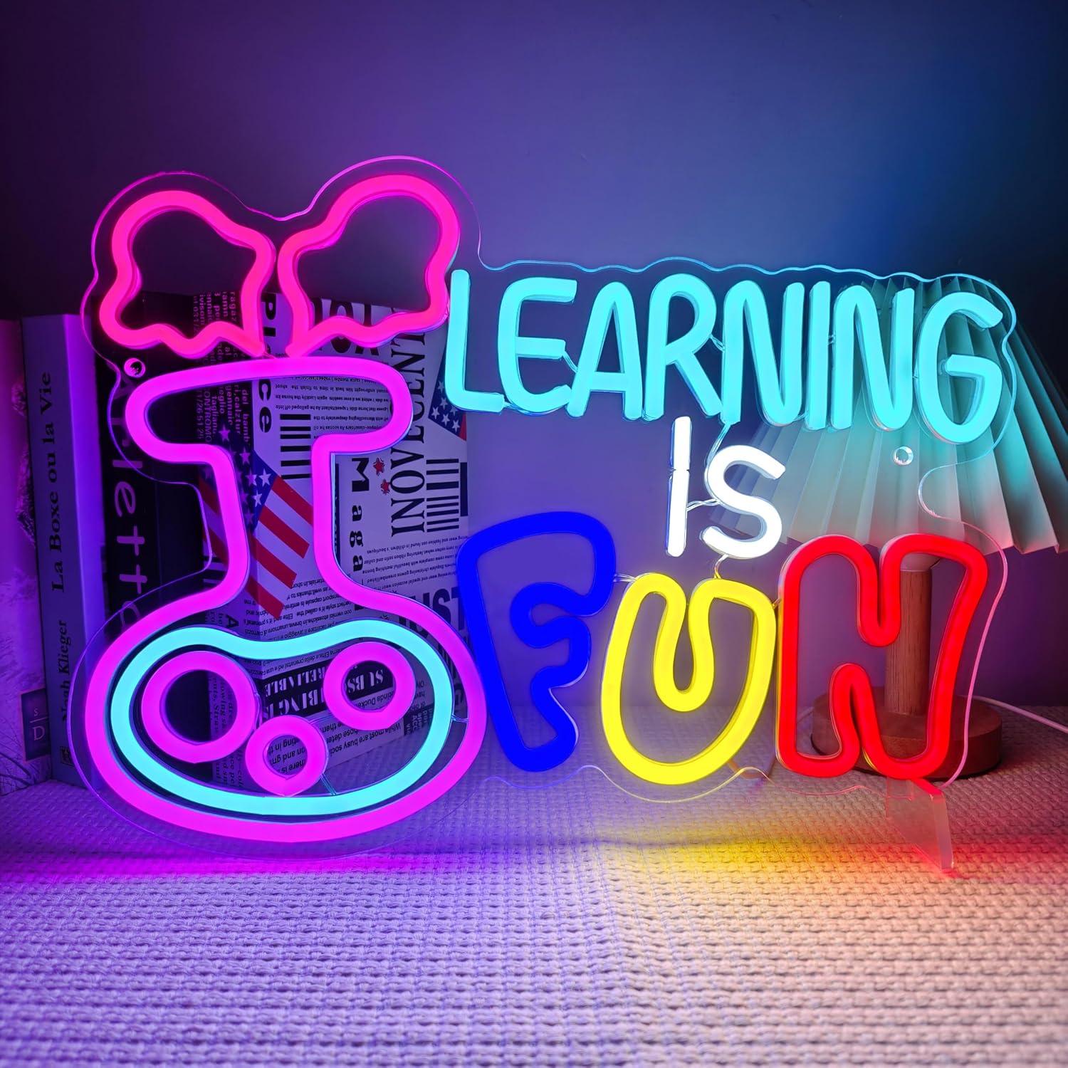 Kids Education Motivation - El Aprendizaje Es Divertido, Letrero de