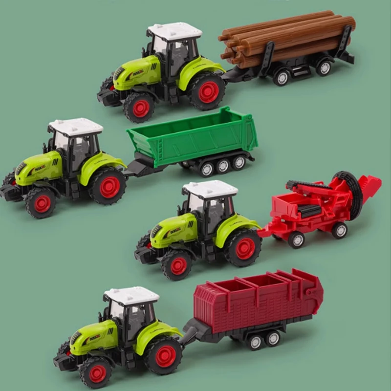 Kids Home Education - Tractor de inercia, coche, Tractor agrícola,