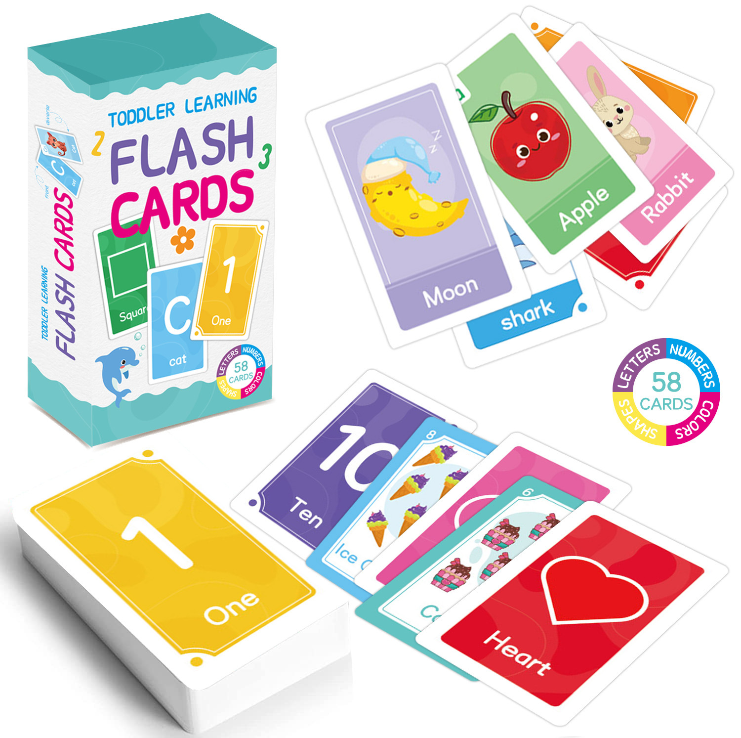 58 Uds. Tarjetas didácticas de - Flash Card Alphabet reseña y precio