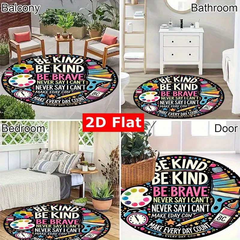 Alfombra redonda de franela co - Kids Education Motivation reseña y precio
