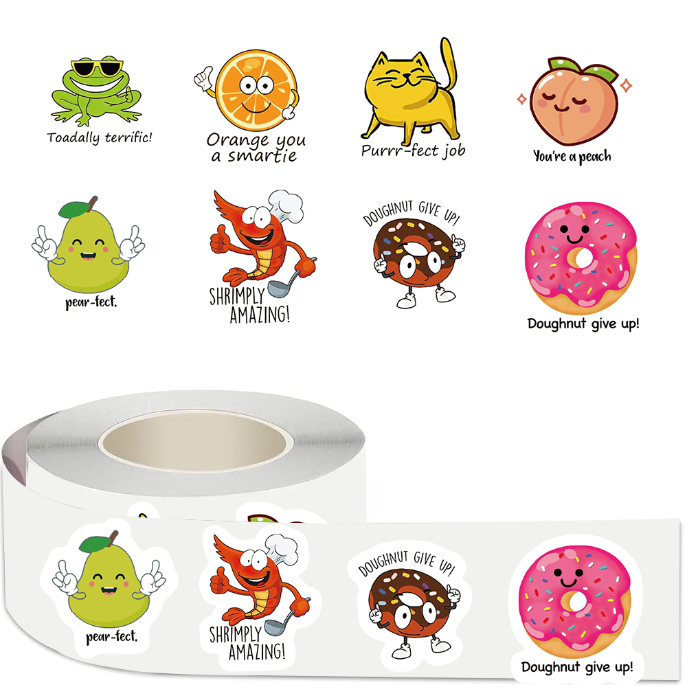 Rollo de 500 Uds. De pegatinas - Kids Education Motivation reseña y precio