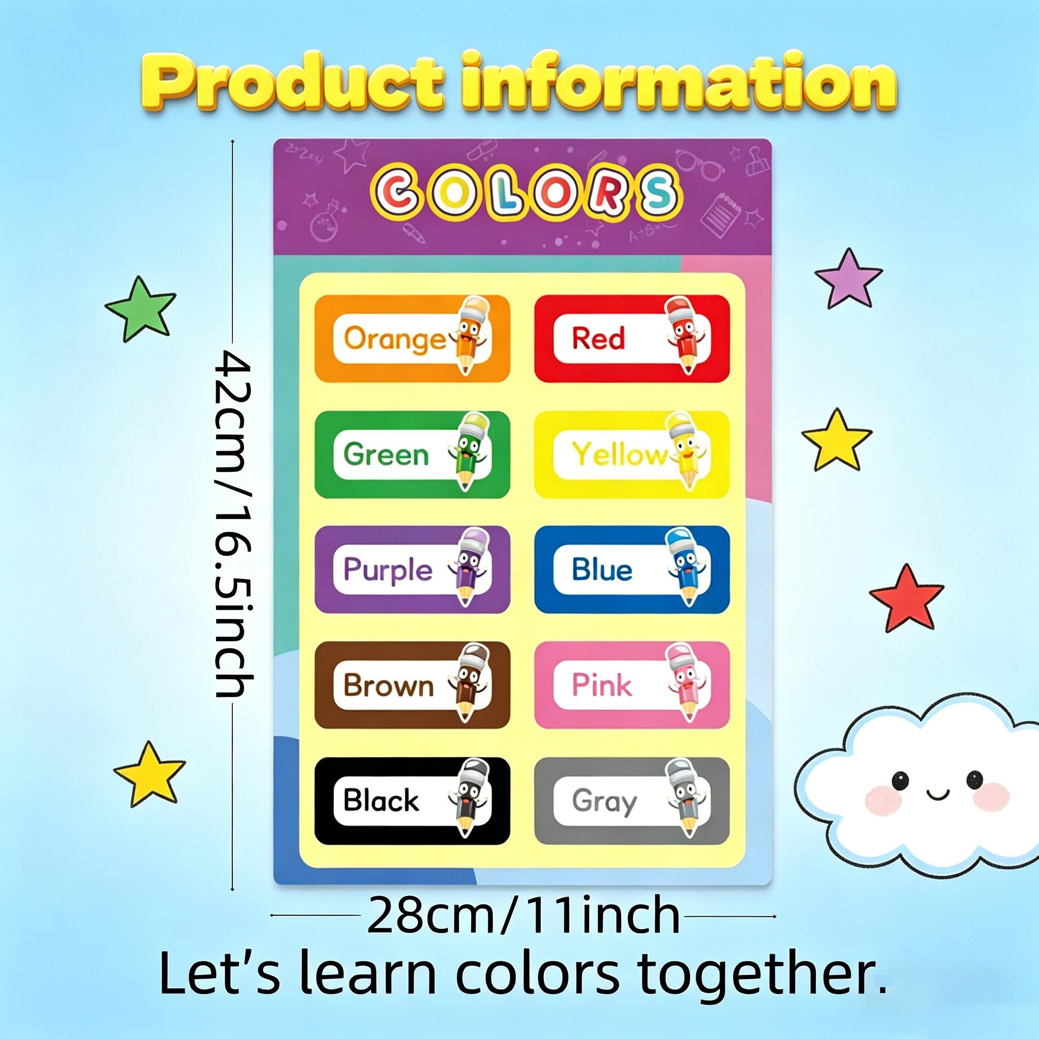16 Pósters Educativos para Niñ - Kids Educational Posters reseña y precio