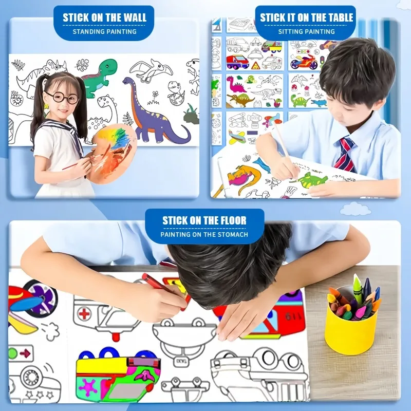 Rollo de papel para colorear p - Kids Education Laptop reseña y precio