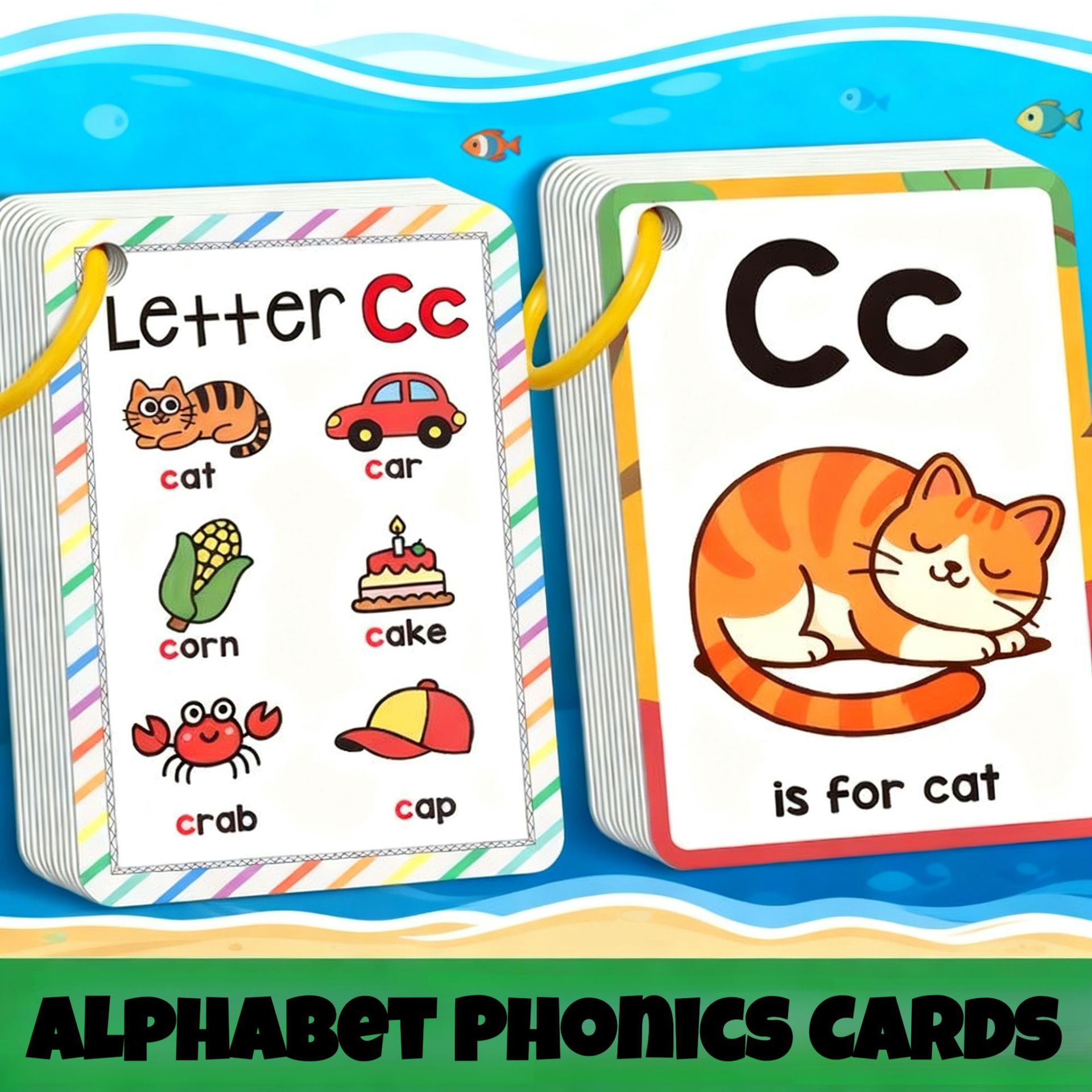 Tarjetas de aprendizaje del al - Flash Card Alphabet reseña y precio
