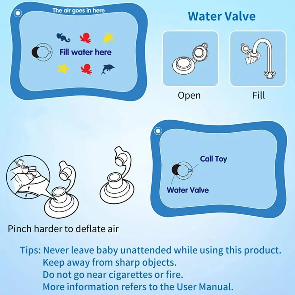 Colchoneta de juego de agua pa - Kids Educational Mat reseña y precio