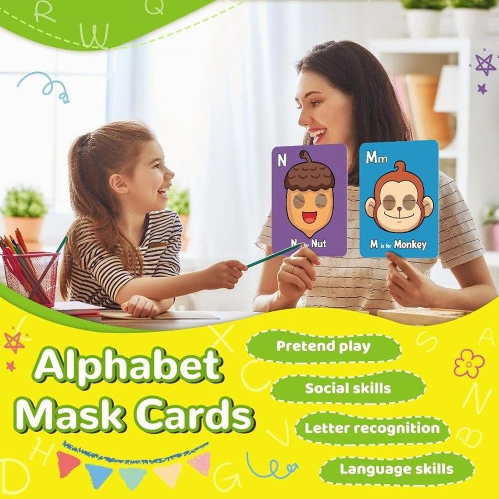 26 piezas de tarjetas Flash de - Flash Card Alphabet reseña y precio