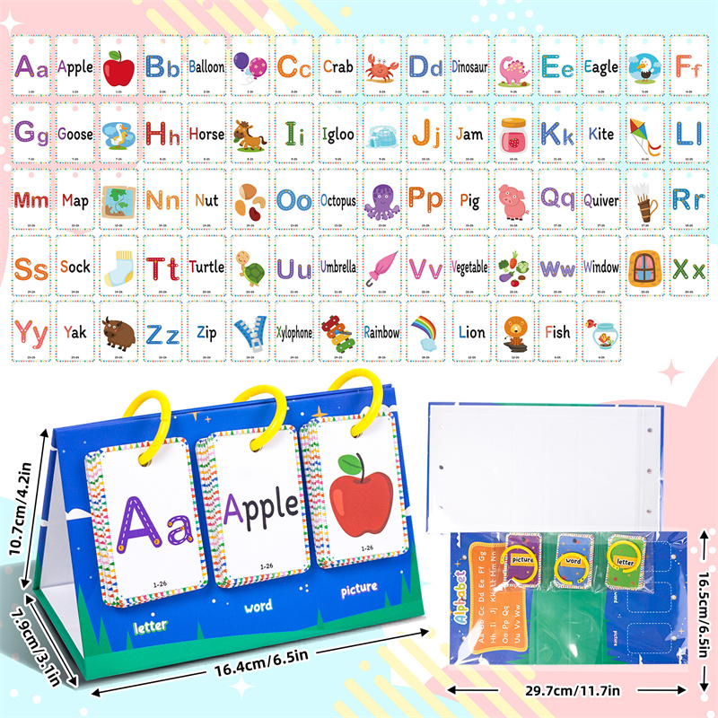 Tarjeta de letras de educación - Flash Card Alphabet reseña y precio
