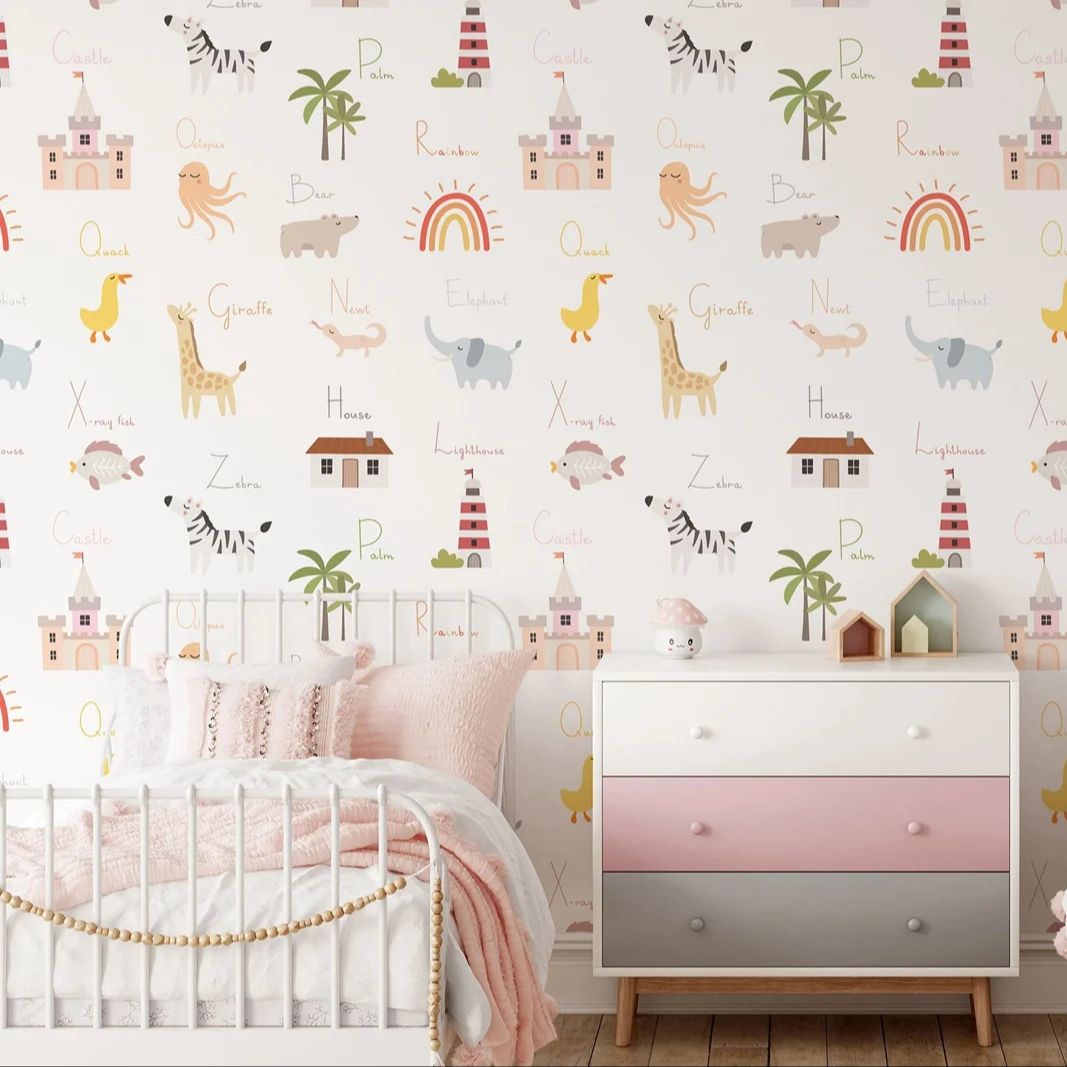 Papel Tapiz Educativo para Niñ - Kids Education Room reseña y precio