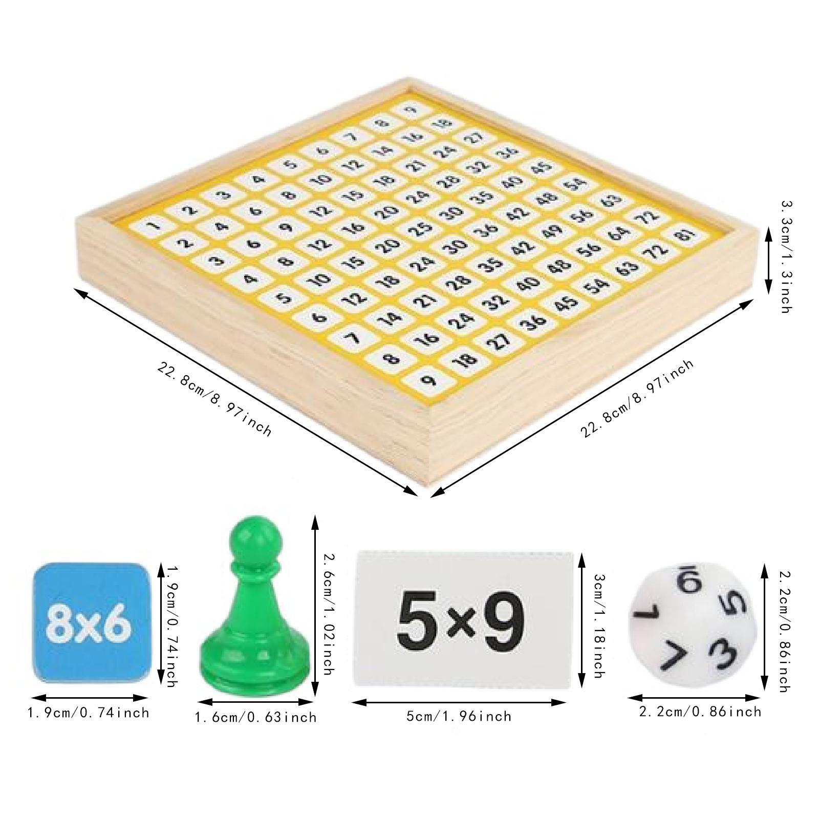 Juego de tablero de multiplica - Kids Education Table reseña y precio