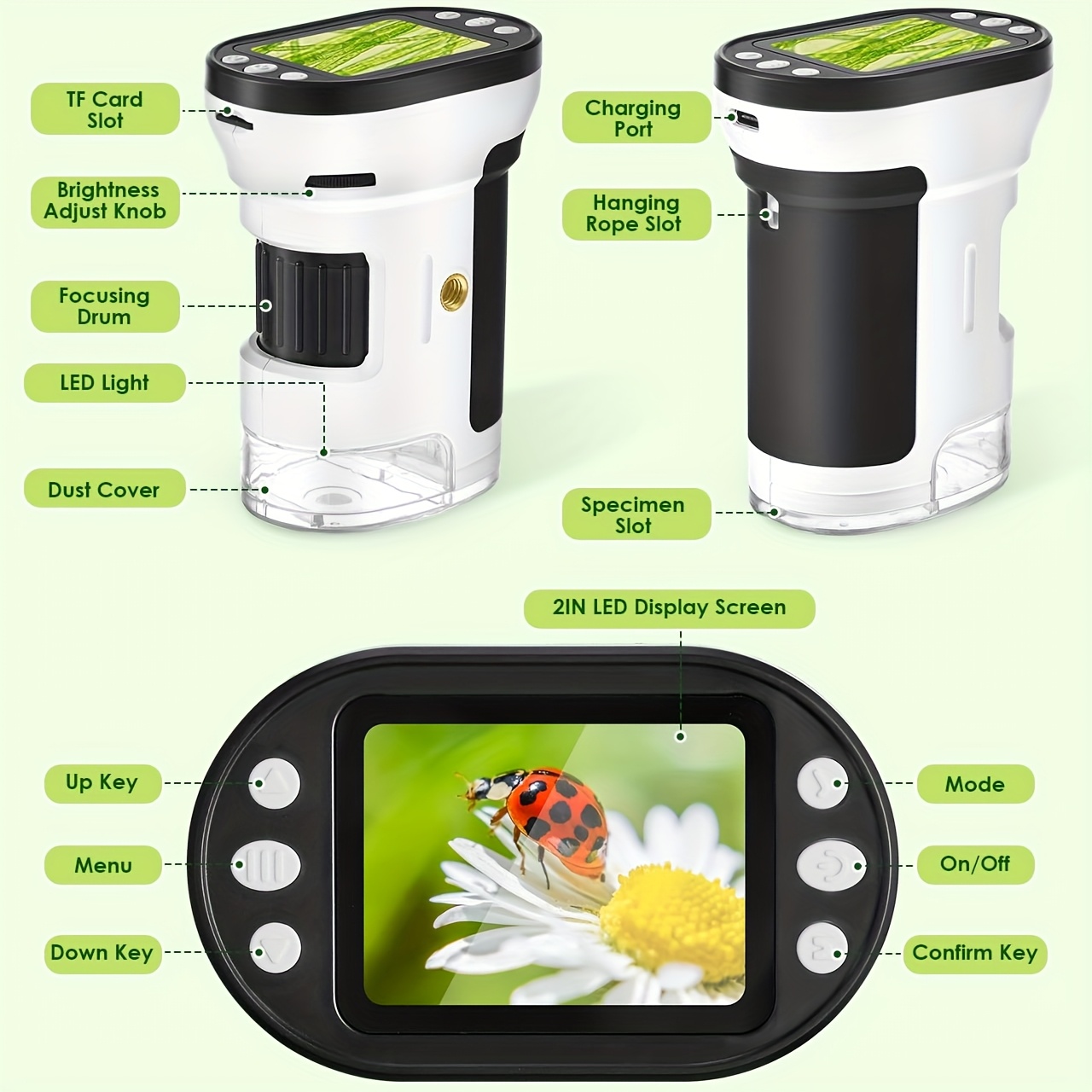 Microscopio para Niños, Kit Bi - Kids Education Video reseña y precio