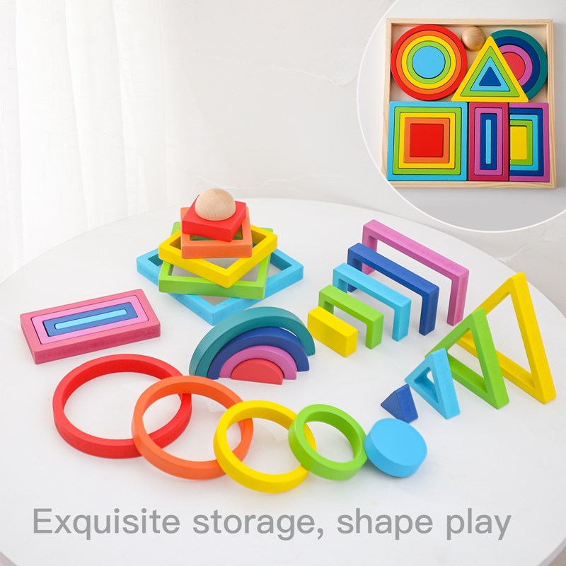 Bloques de madera Montessori p - Kids Education Yes reseña y precio