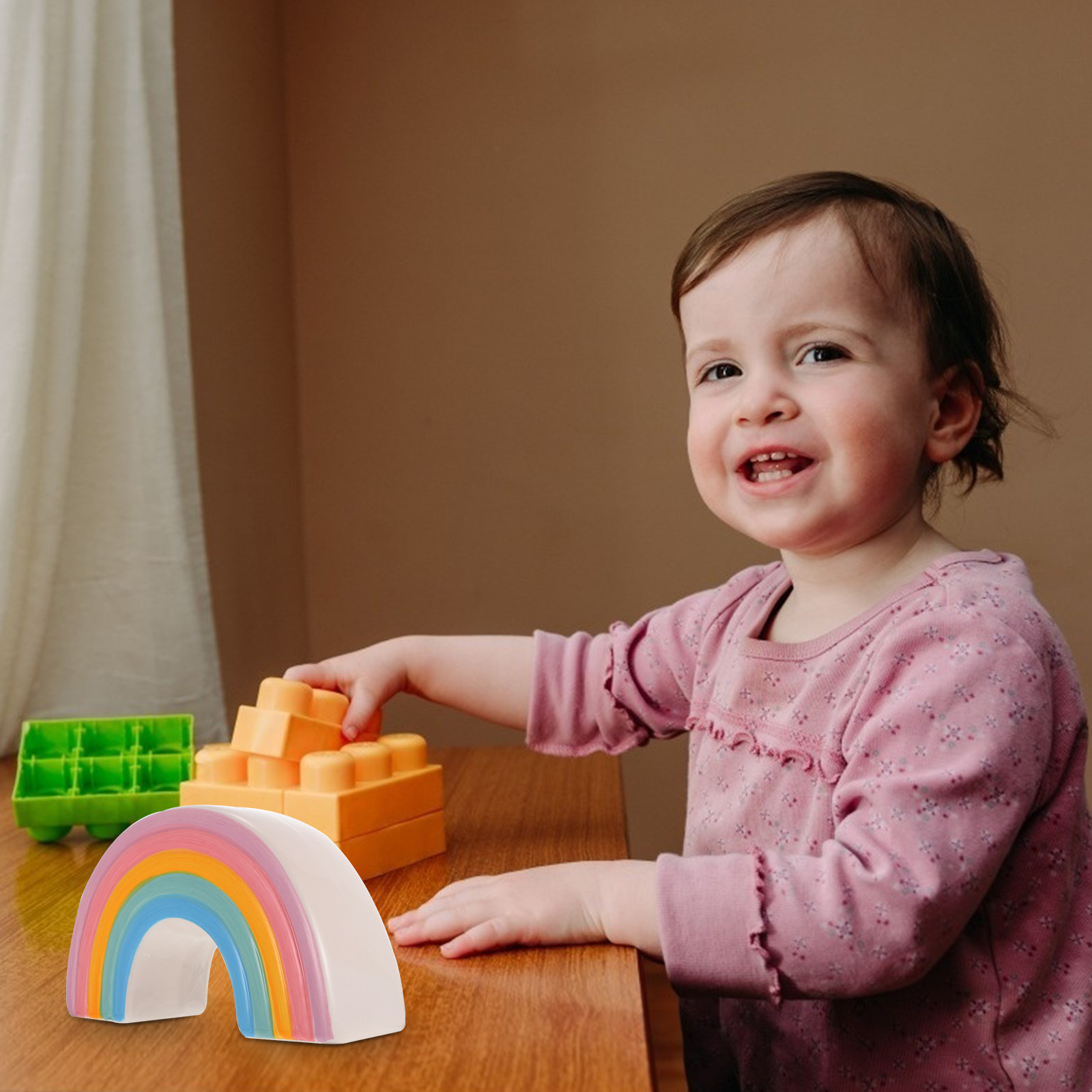 Hucha de cerámica de colores a - Kids Education Motivation reseña y precio
