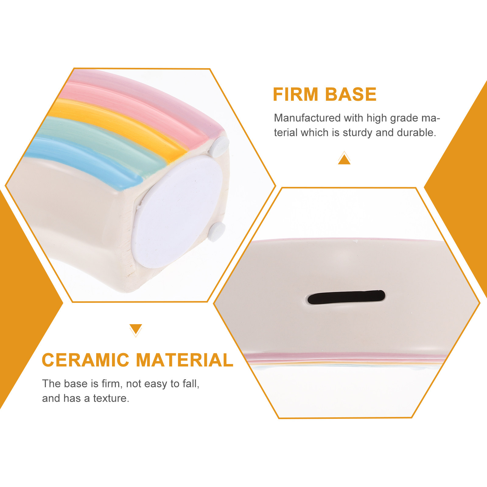 Hucha de cerámica de colores a - Kids Education Motivation reseña y precio