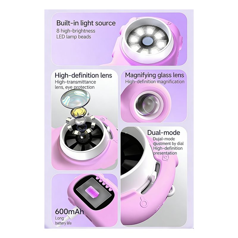 Microscopio 2 en 1 FBIL-2 para - Kids Education Video reseña y precio