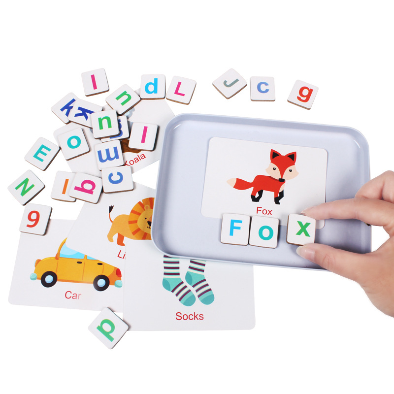 Rompecabezas de madera, juego  - Flash Card Alphabet reseña y precio