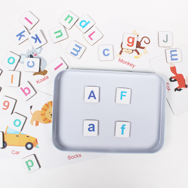 Rompecabezas de madera, juego  - Flash Card Alphabet reseña y precio
