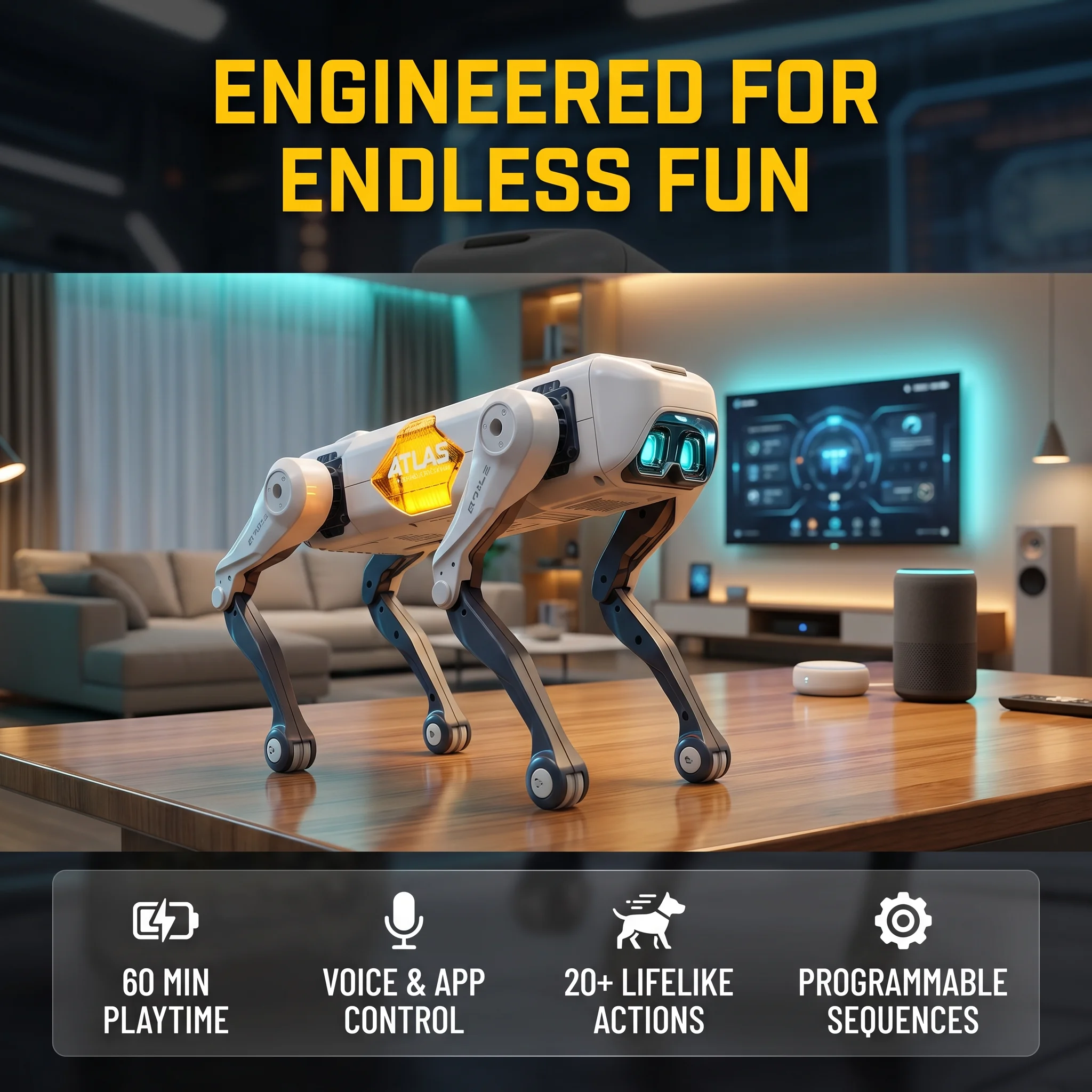 Perro Robot Inteligente con IA - Kids Education Free App reseña y precio