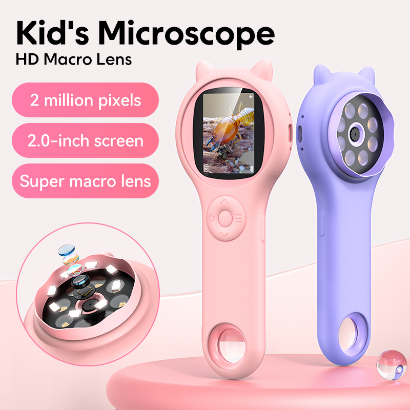 Mini microscopio óptico para n - Kids Education Video reseña y precio