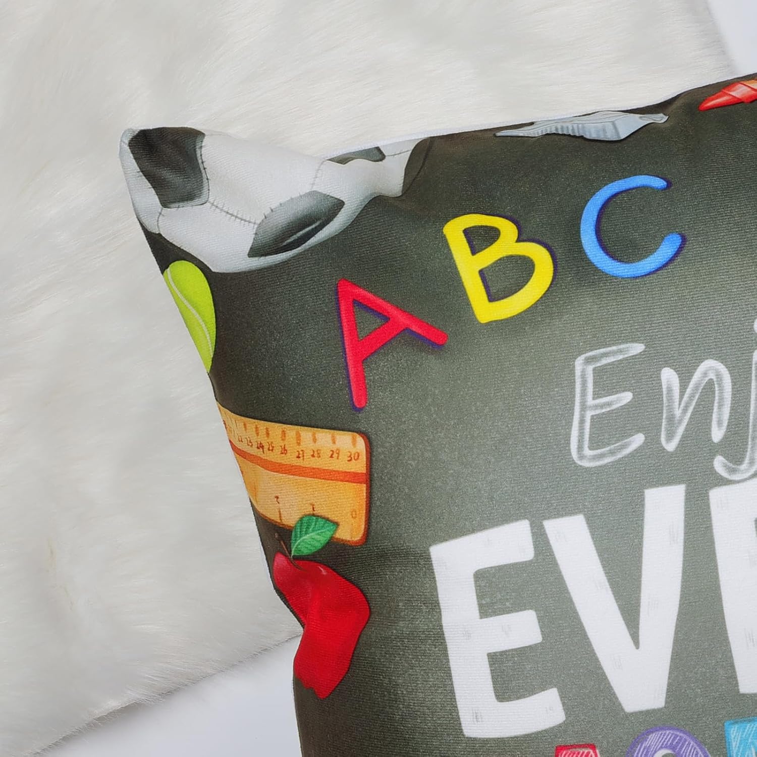 Paquete de 4 Fundas de Almohad - Kids Education Motivation reseña y precio